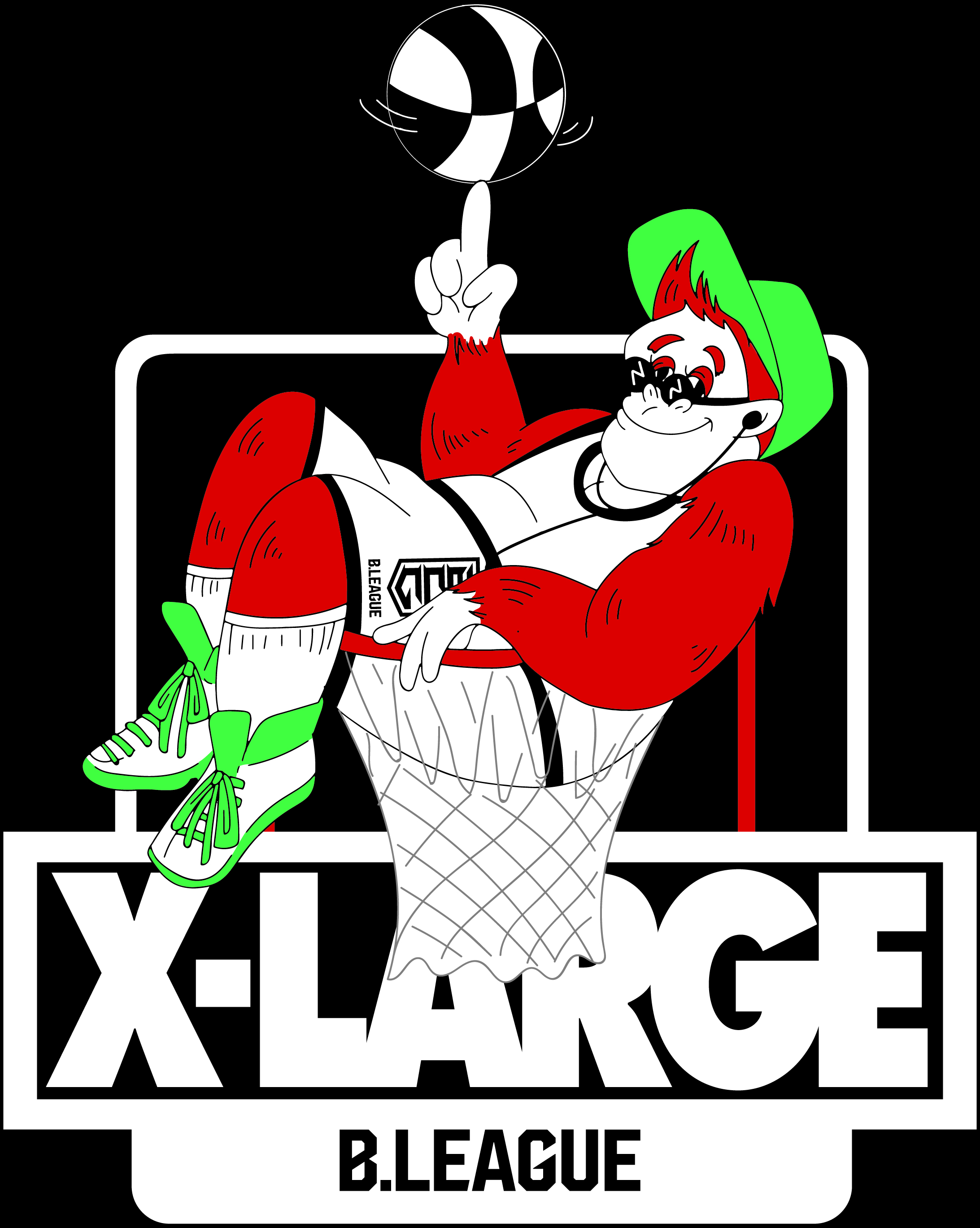 心に強く訴える Xlarge ロゴ さかななみ